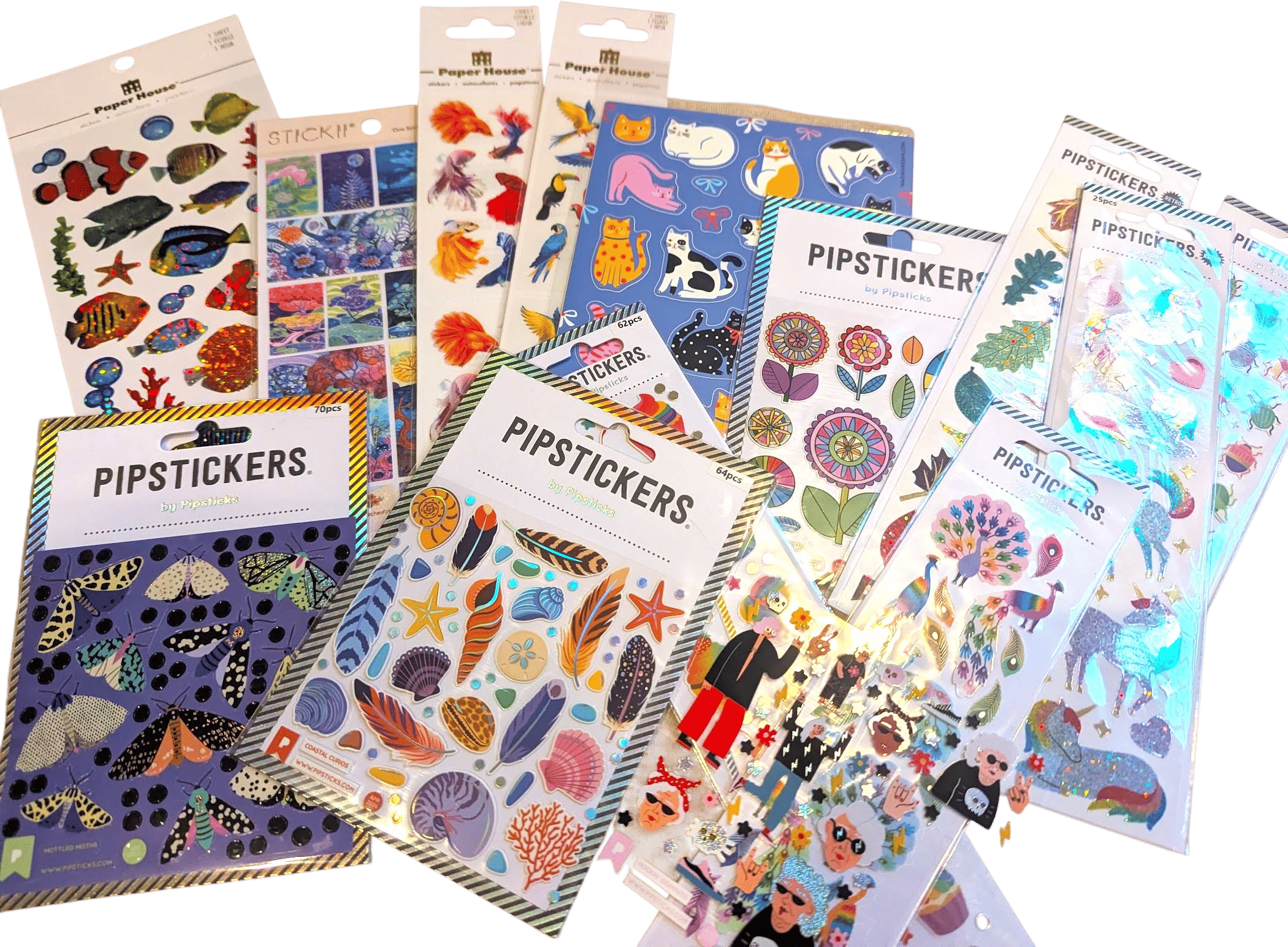 Going to the toy store and buying a ton of stickers