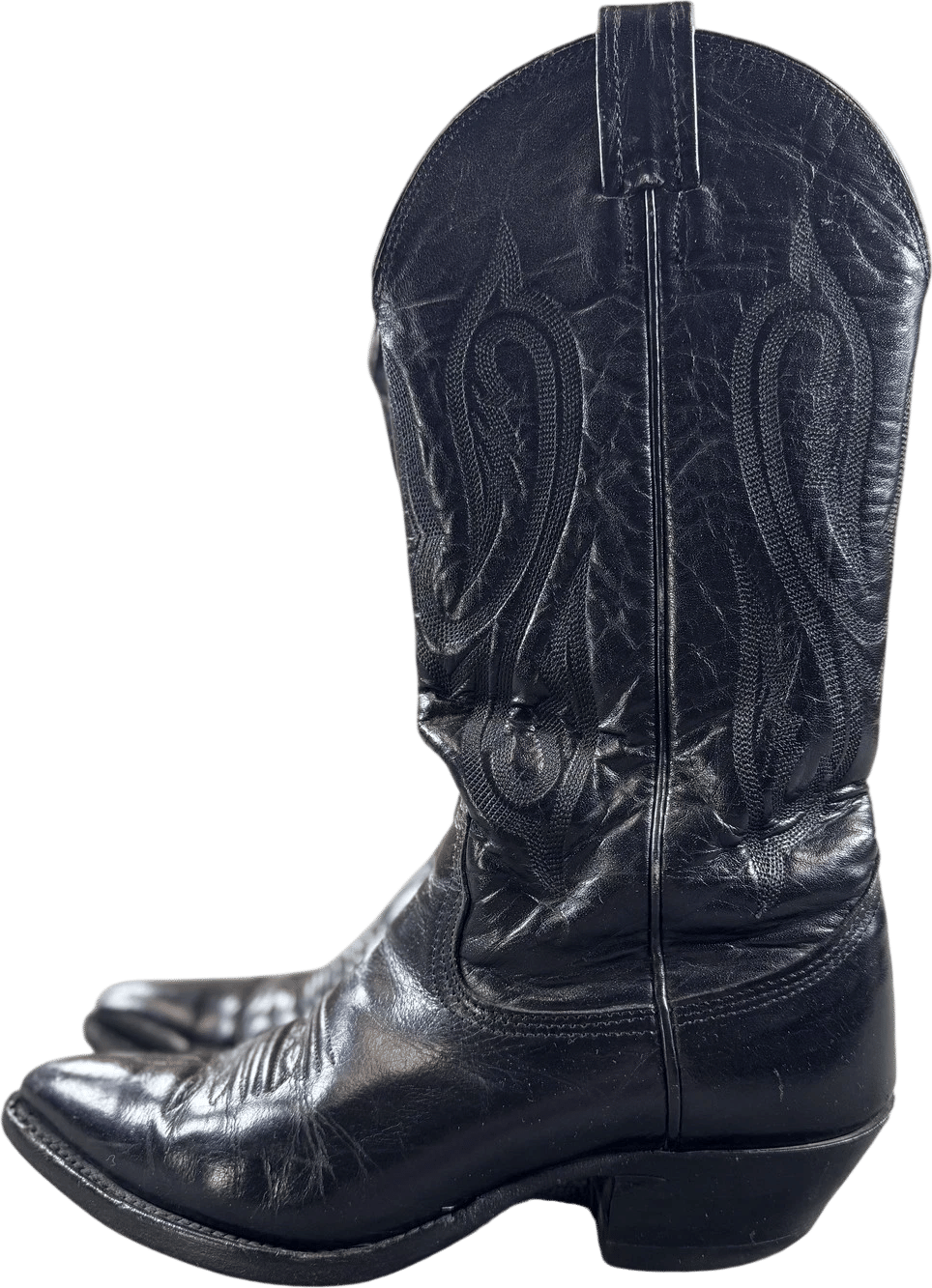 Vintage Black Cowboy Boots