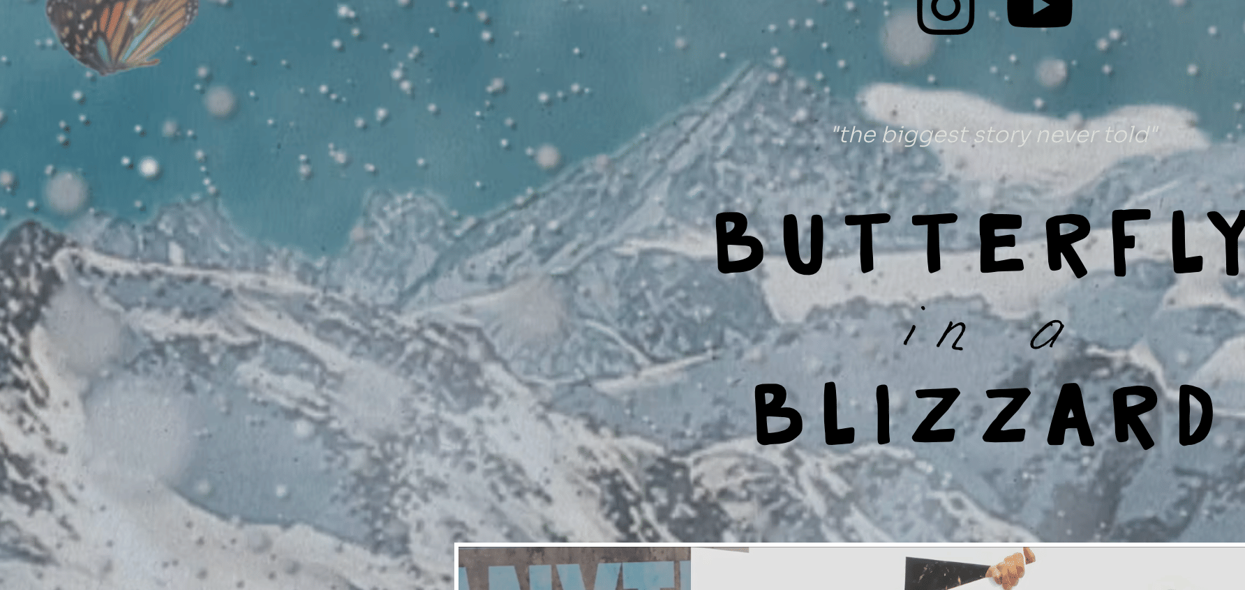 Butterfly in a Blizzard