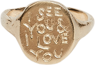 JP SELF LOVE HAND ENGRAVED RING