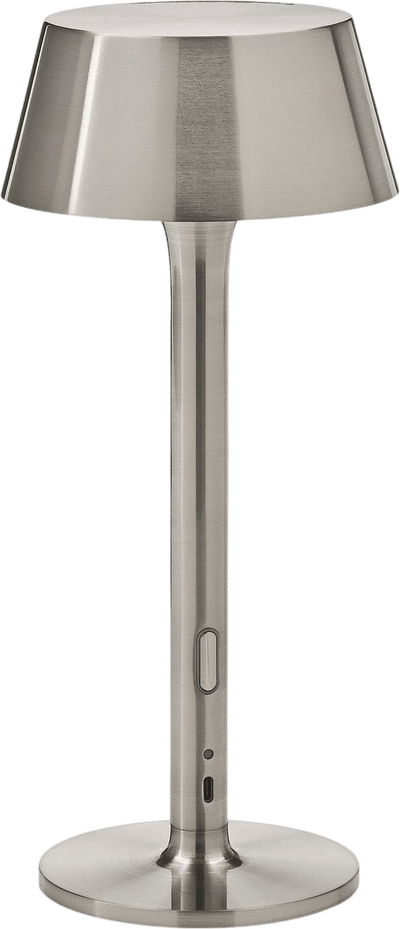 Silver Portable Lamp