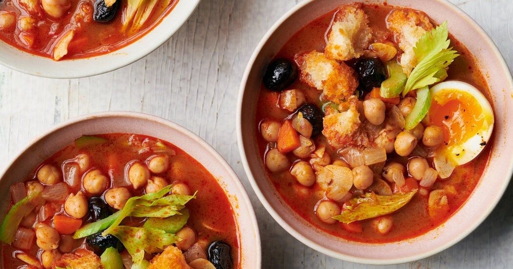 Chickpea Harissa Soup Recipe