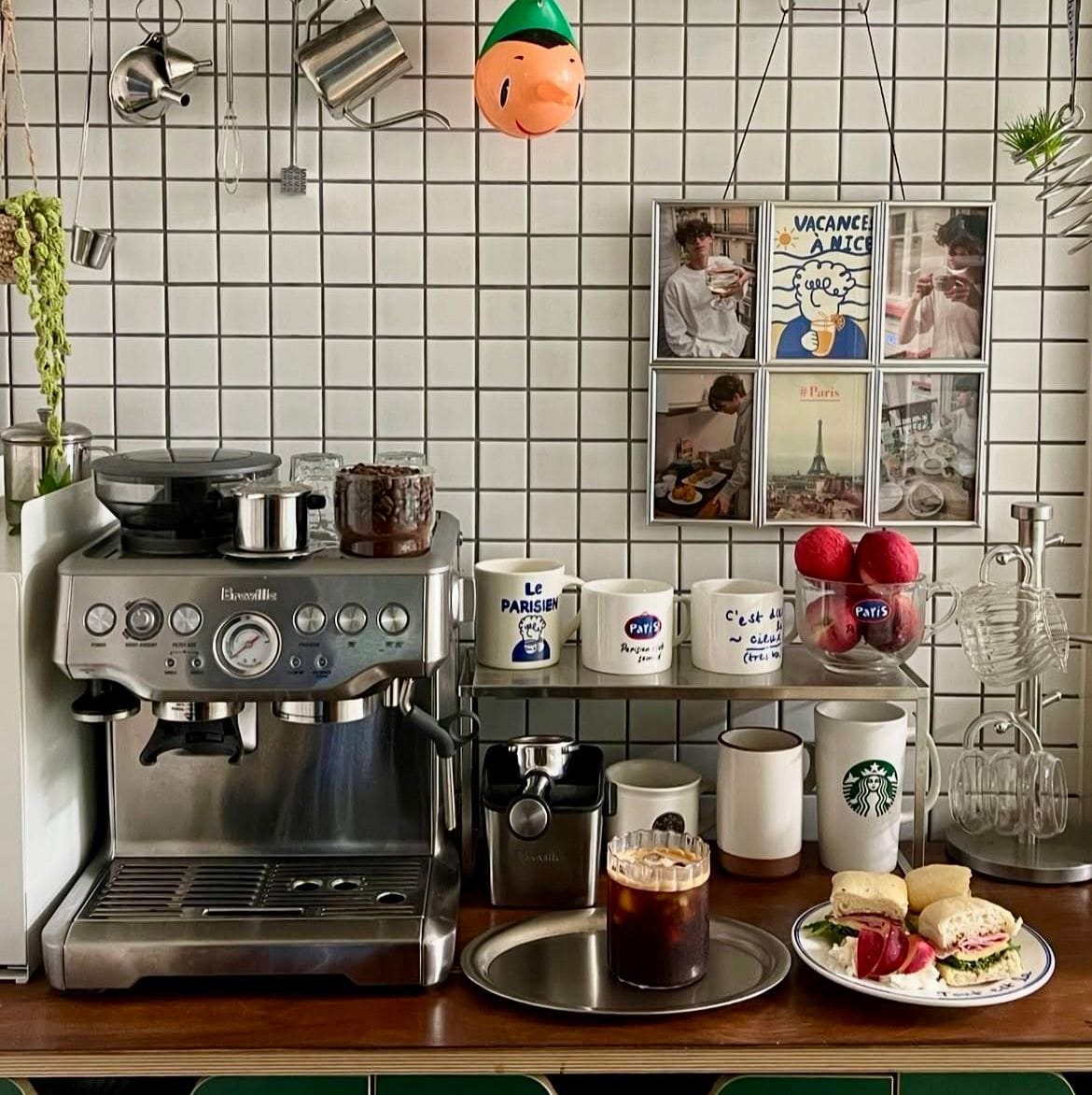 pretending your kitchen is a coffee shop
