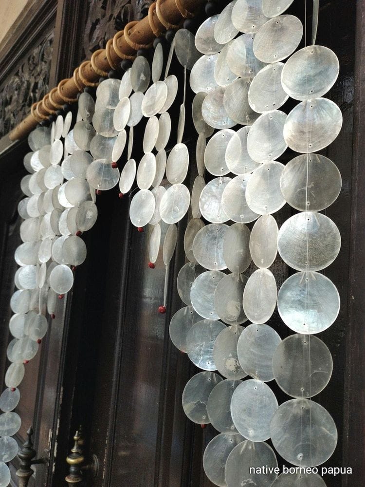 Capiz Shell 19-Strand Doorway Divider