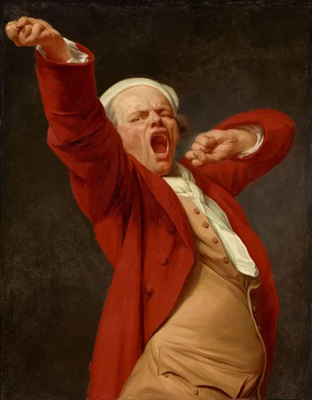 Self Portrait, Yawning