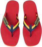 Chase Red/Yellow Flip Flop