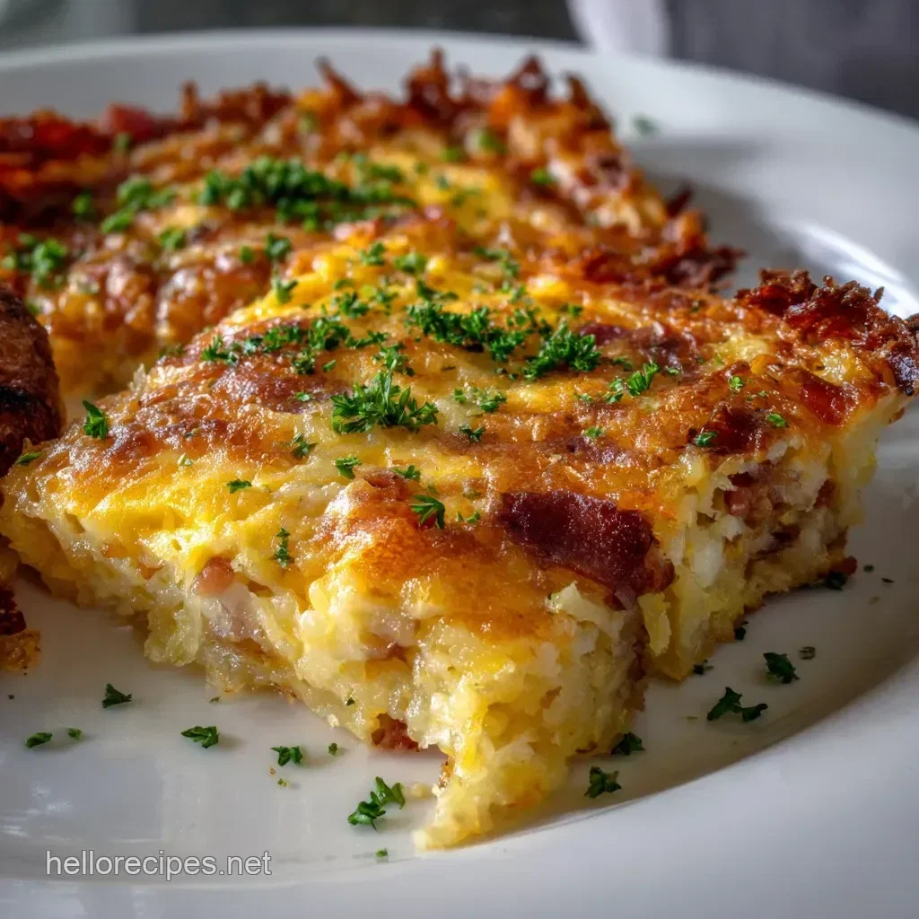 Eggbake with hash brown crust