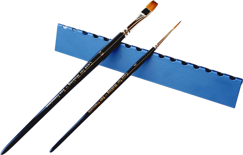 Indigo Enamel Brush Rest