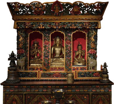 Tibetan Buddhist Shrine Room