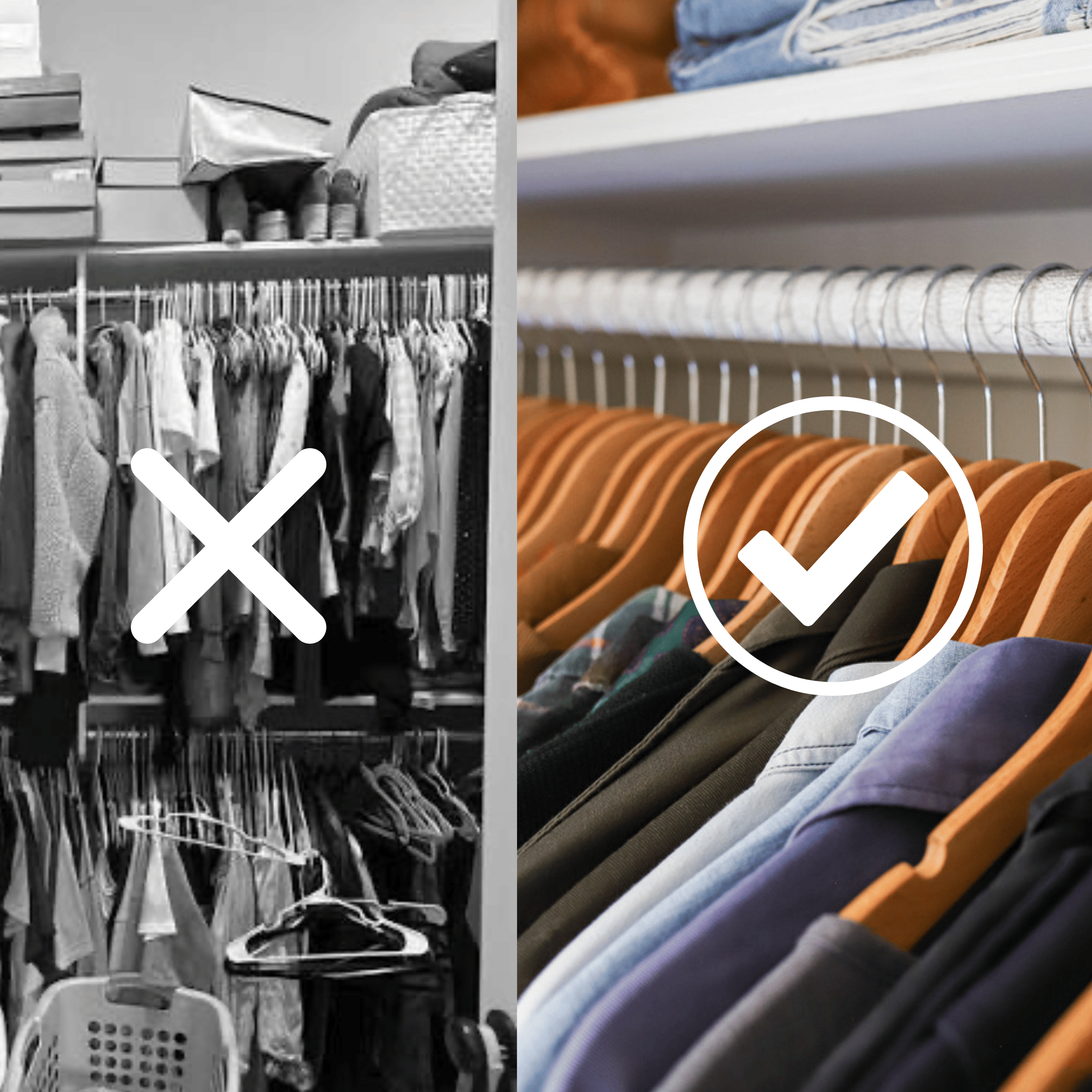 matching hangers > mismatched hangers 
