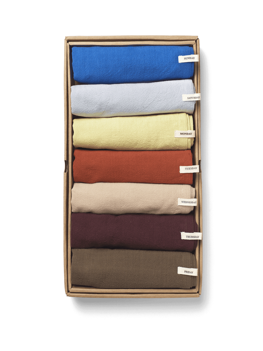 Day Tea Towel - Set of 7 - Bold