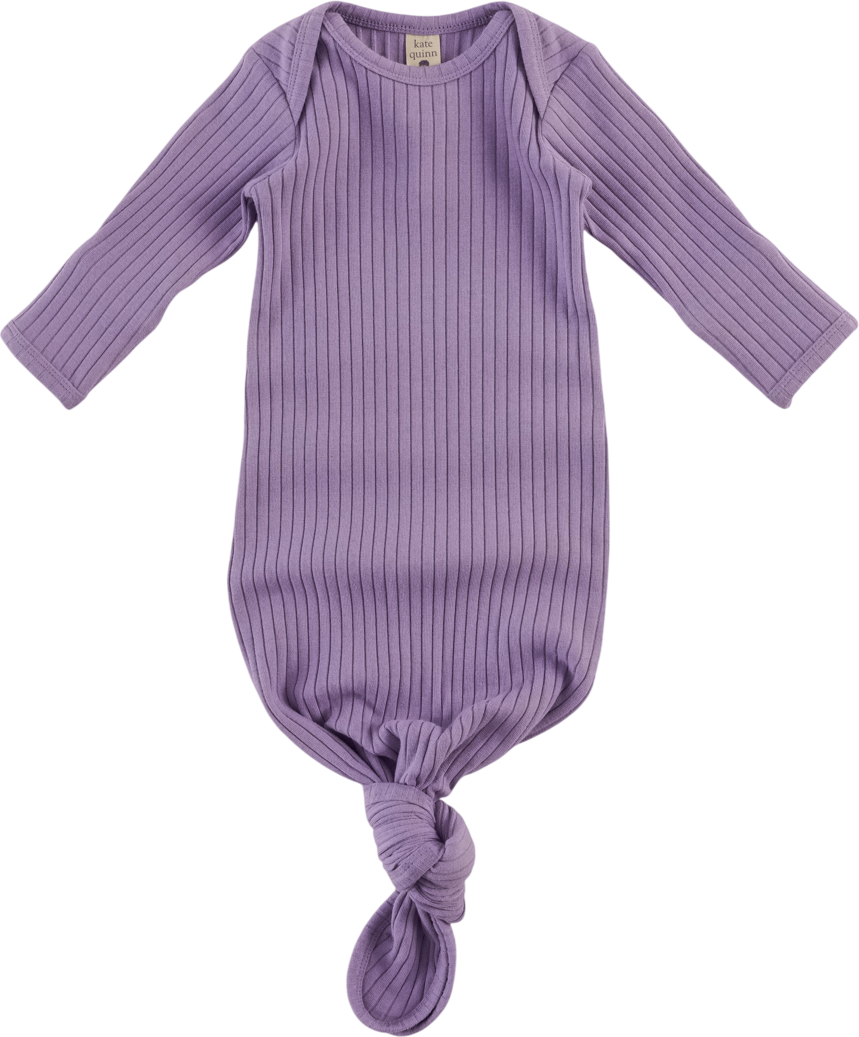 Long Sleeve Lap Neck Knotted Gown