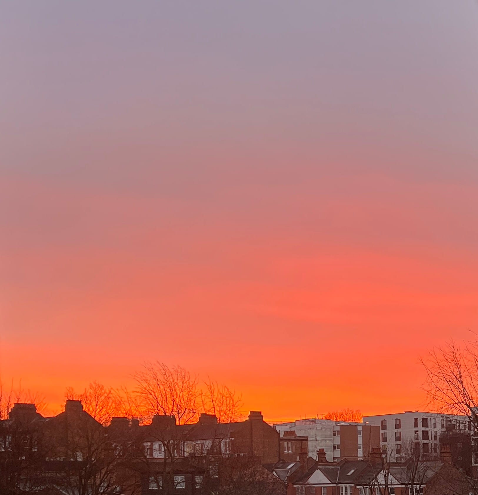 sending my friends photos of the sunset