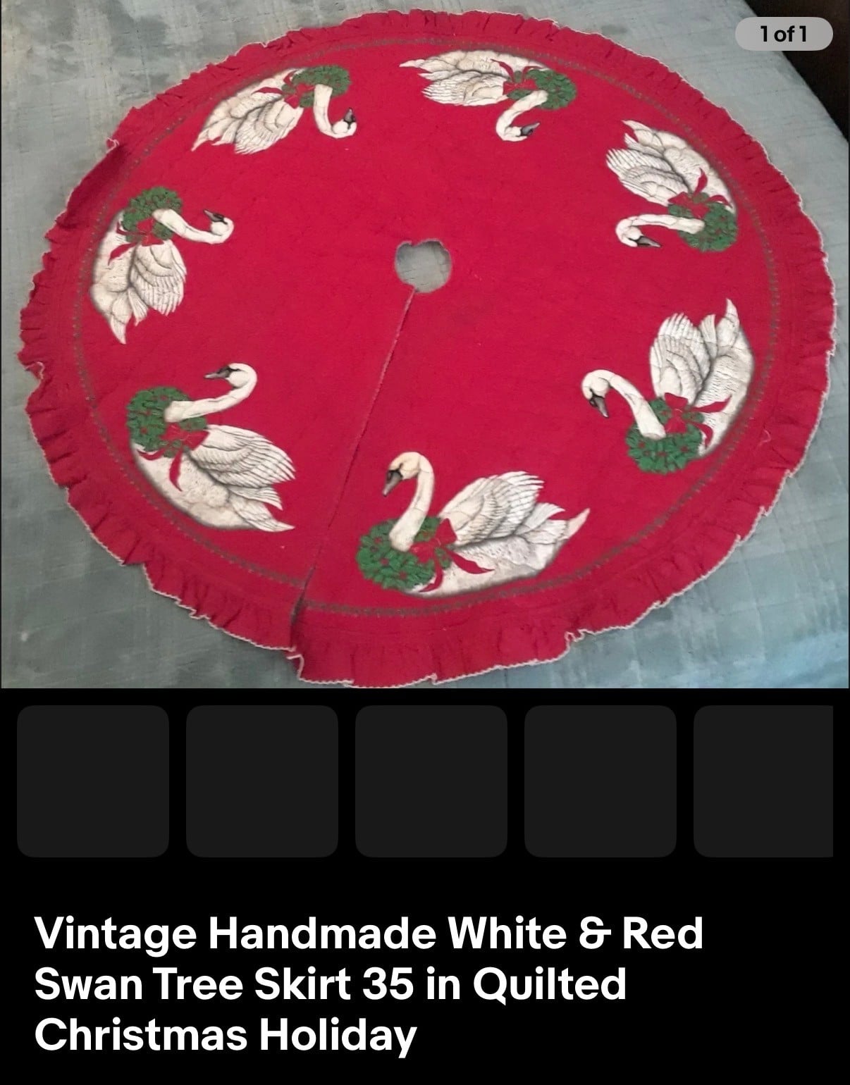 vintage tree skirt from ebay