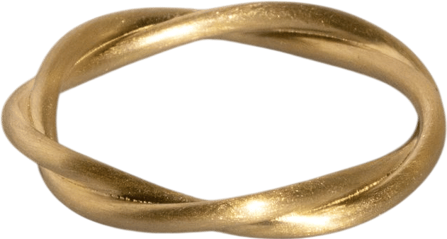 Make a twisted gold band from your own gold