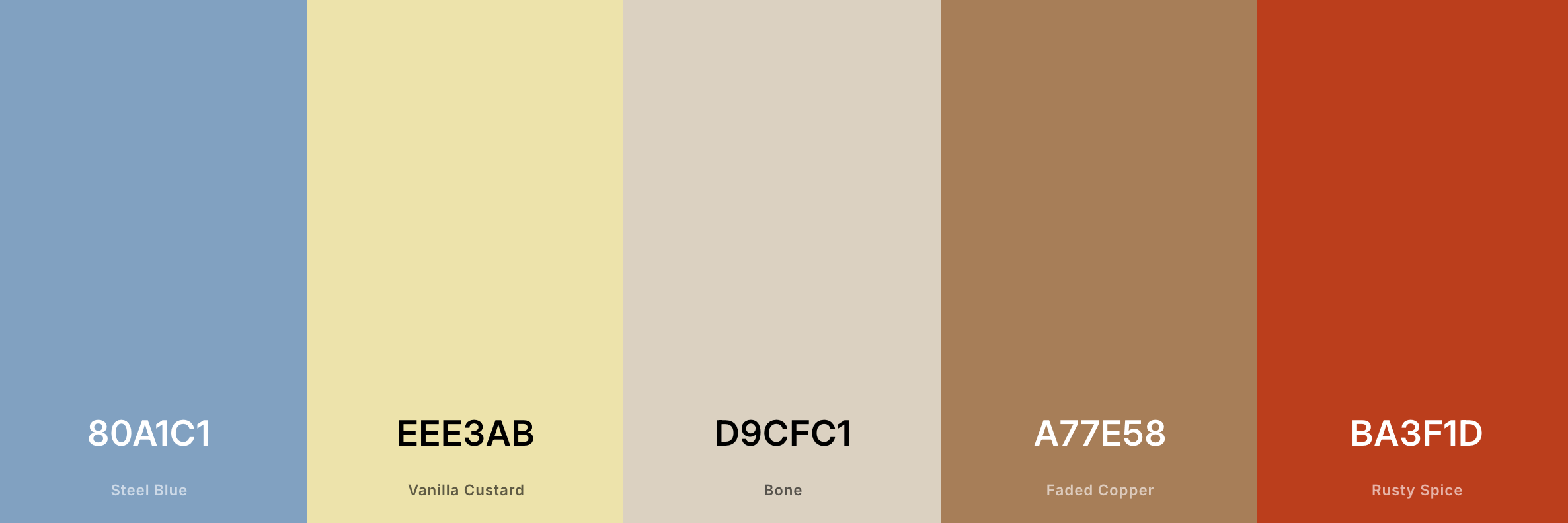 Create a colour palette