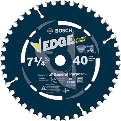 Bosch DCB740 7-1/4 In. 40 Tooth Edge Circular Saw Blade