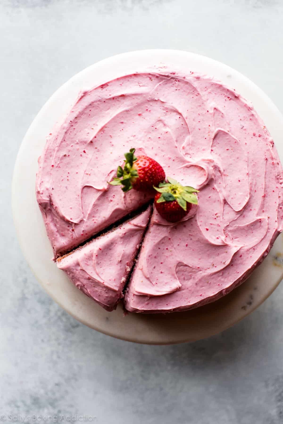 Homemade Strawberry Cake