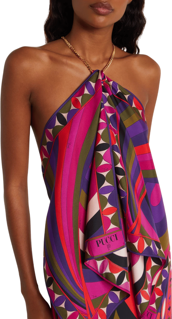 Iride Embellished Silk Twill Top