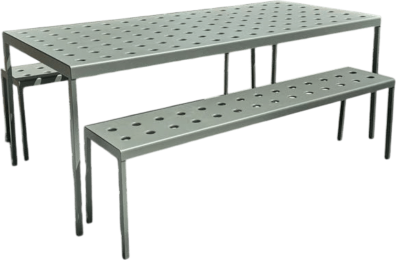 HAY Balcony Dining Bench Set (Desert Green)