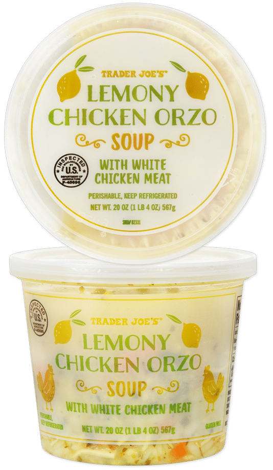 Trader Joe's Lemony Chicken Orzo Soup