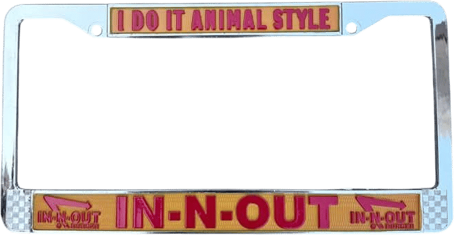 In-N-Out License Plate Frame