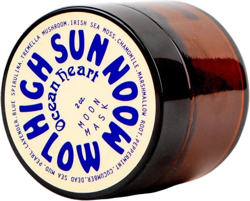 High Sun Low Moon Ocean Heart - Moon Mask