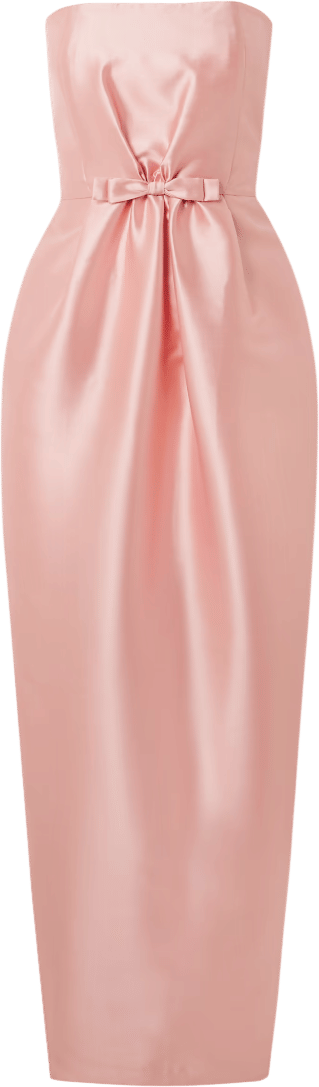 Bernadette Lenette strapless bow-detailed taffeta gown