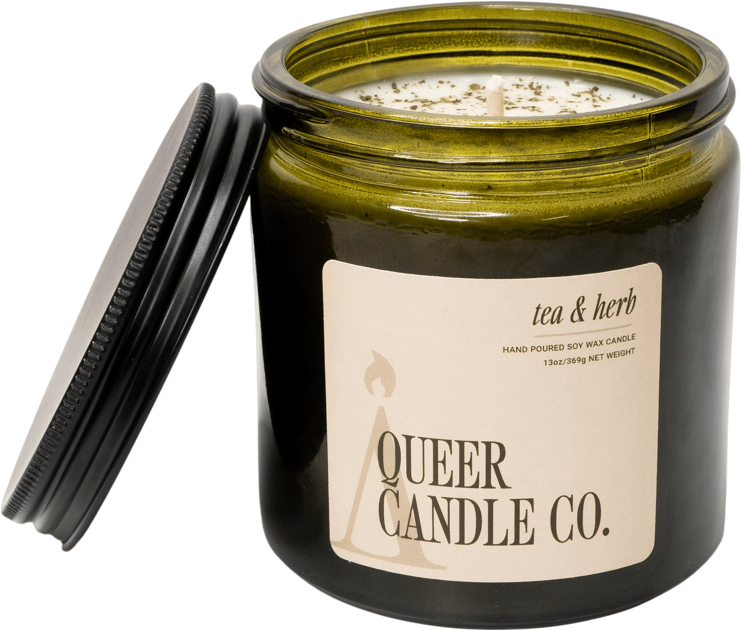 Queer Candle Co. Tea & Herb Soy Candle