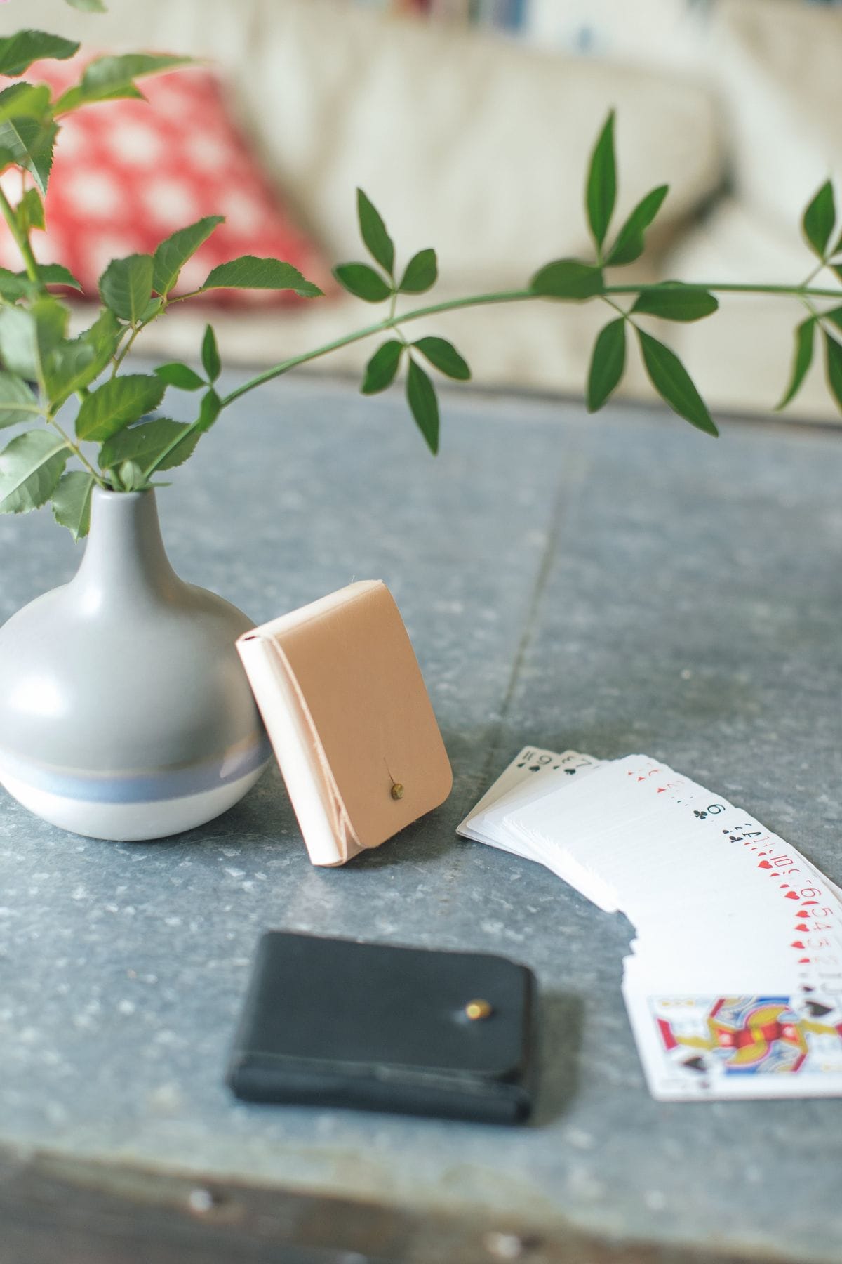 Genuine Leather Playing Card Case
