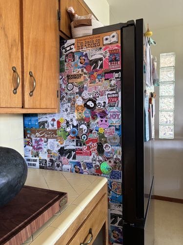 Sticker the fridge!