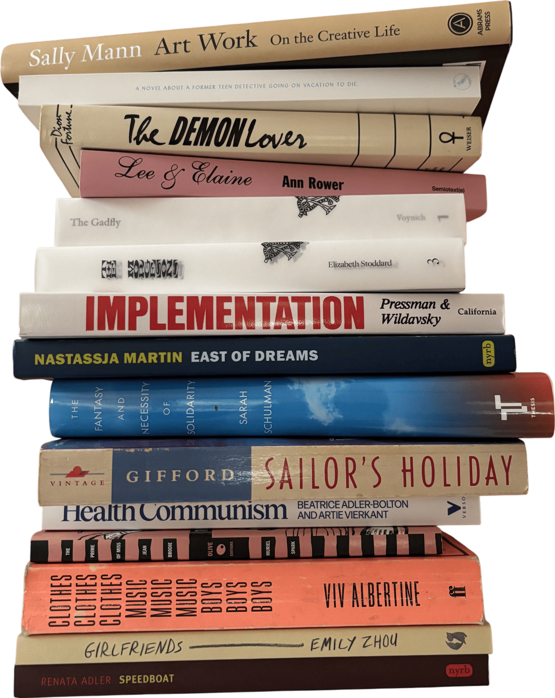 The stack of books you’ll eventually read