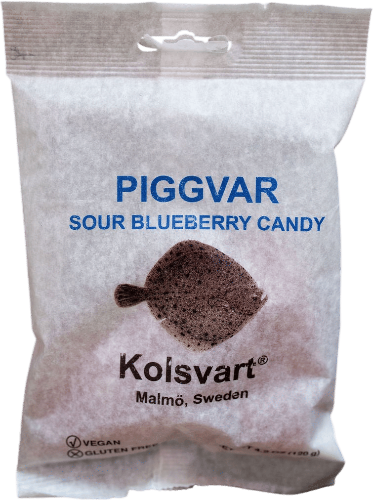 Kolsvart Piggvar Sour Blueberry Candy