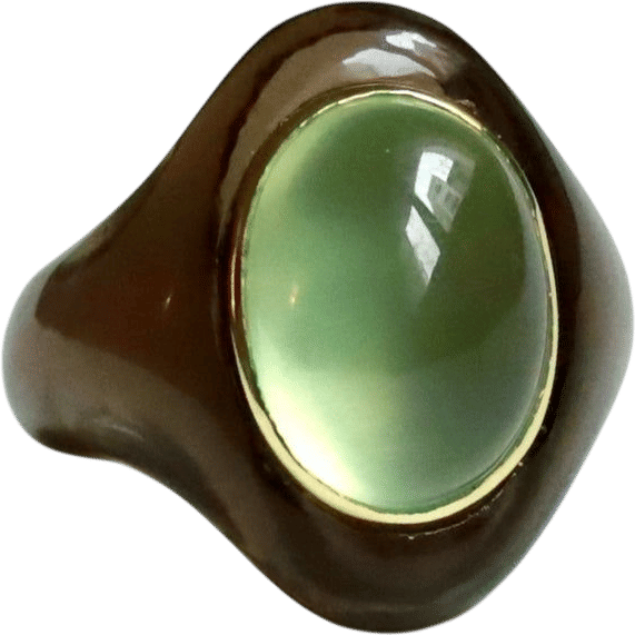 Moonstone & Crystal Ring by Martina Kocianova