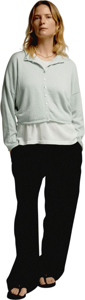 Light Peri Shrunken Cardigan in Sky