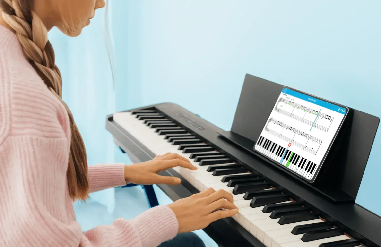 My 44 year old piano learning husband says…