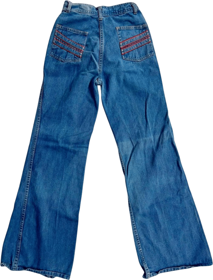 Vintage 70s/80s Woolco Western Wide Leg / High Waist Jeans (23-24 Waist) - Etsy