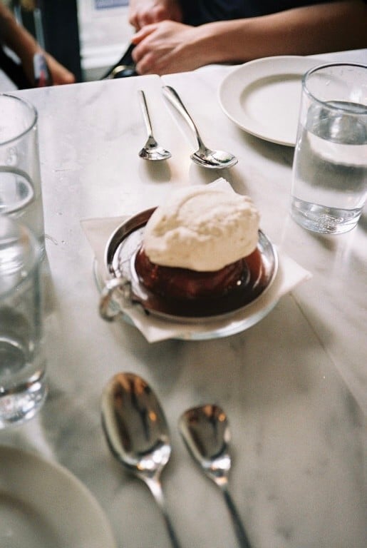the apricot cake at cafe kestrel