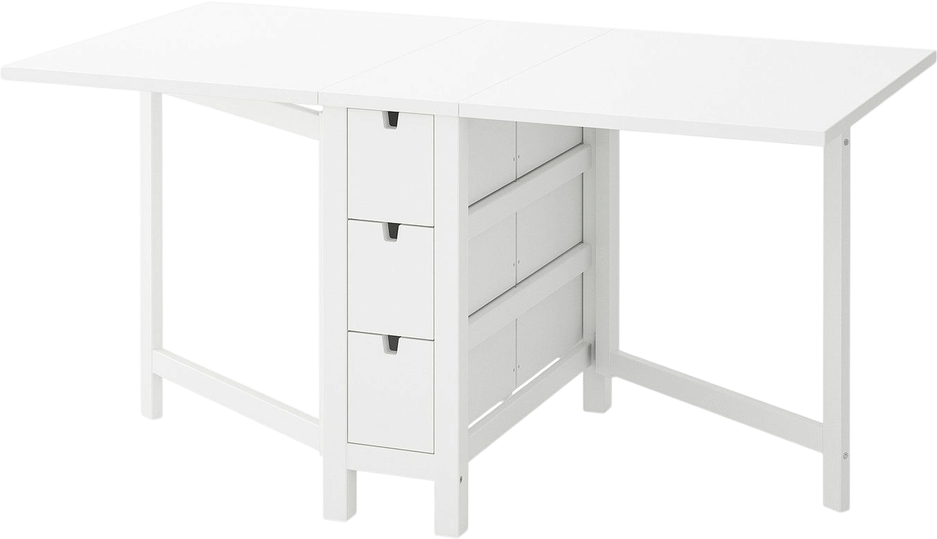 NORDEN Gateleg table, white