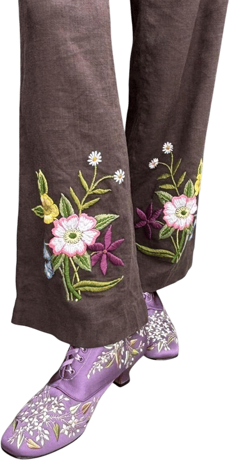 Floral Fancy Pants (size 6) - Etsy