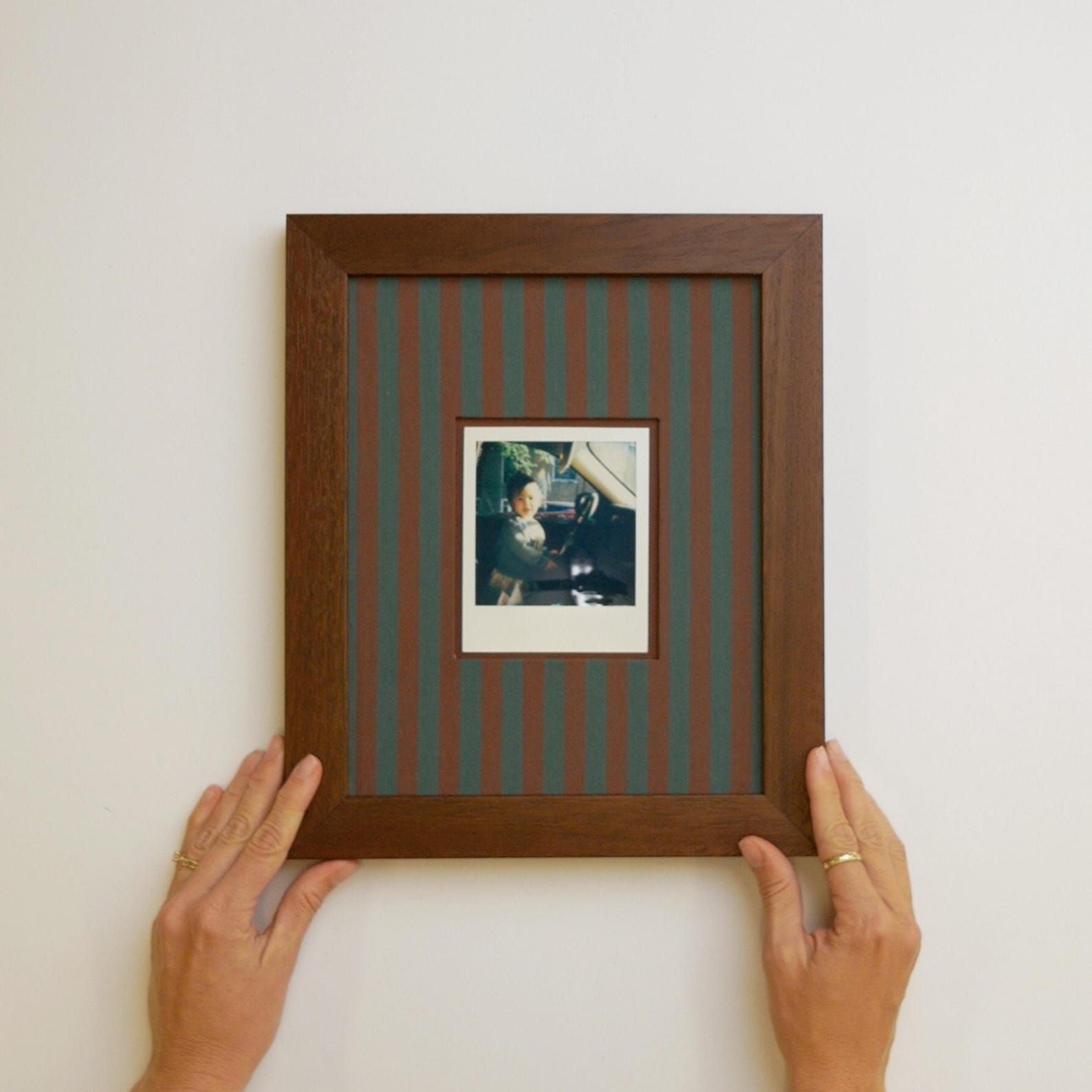 Fabric Wrapped Polaroid Photo Mat (8x10)