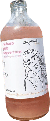 Rhubarb Pink Peppercorn Soda