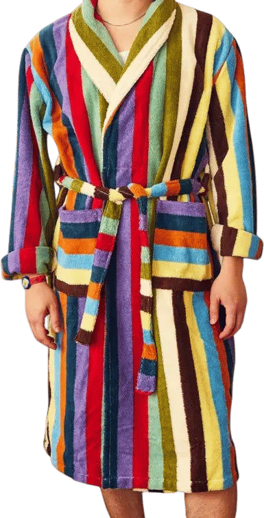 Eucalyptus Stripe Bathrobe