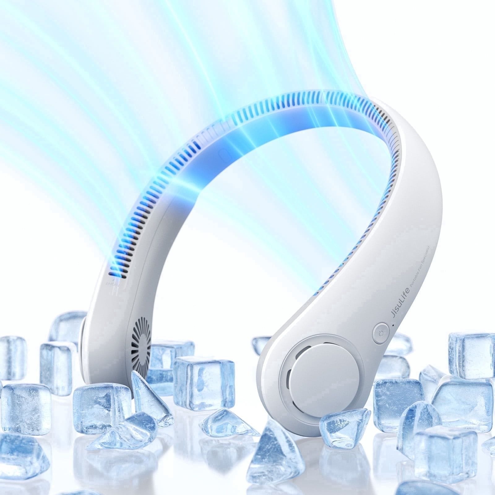 JISULIFE Portable Neck Fan - White