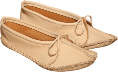 Whetung Ojibwa Centre Deerskin Slippers - Ladies
