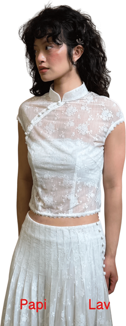 White lace sue set x Garbo - Papi Lav