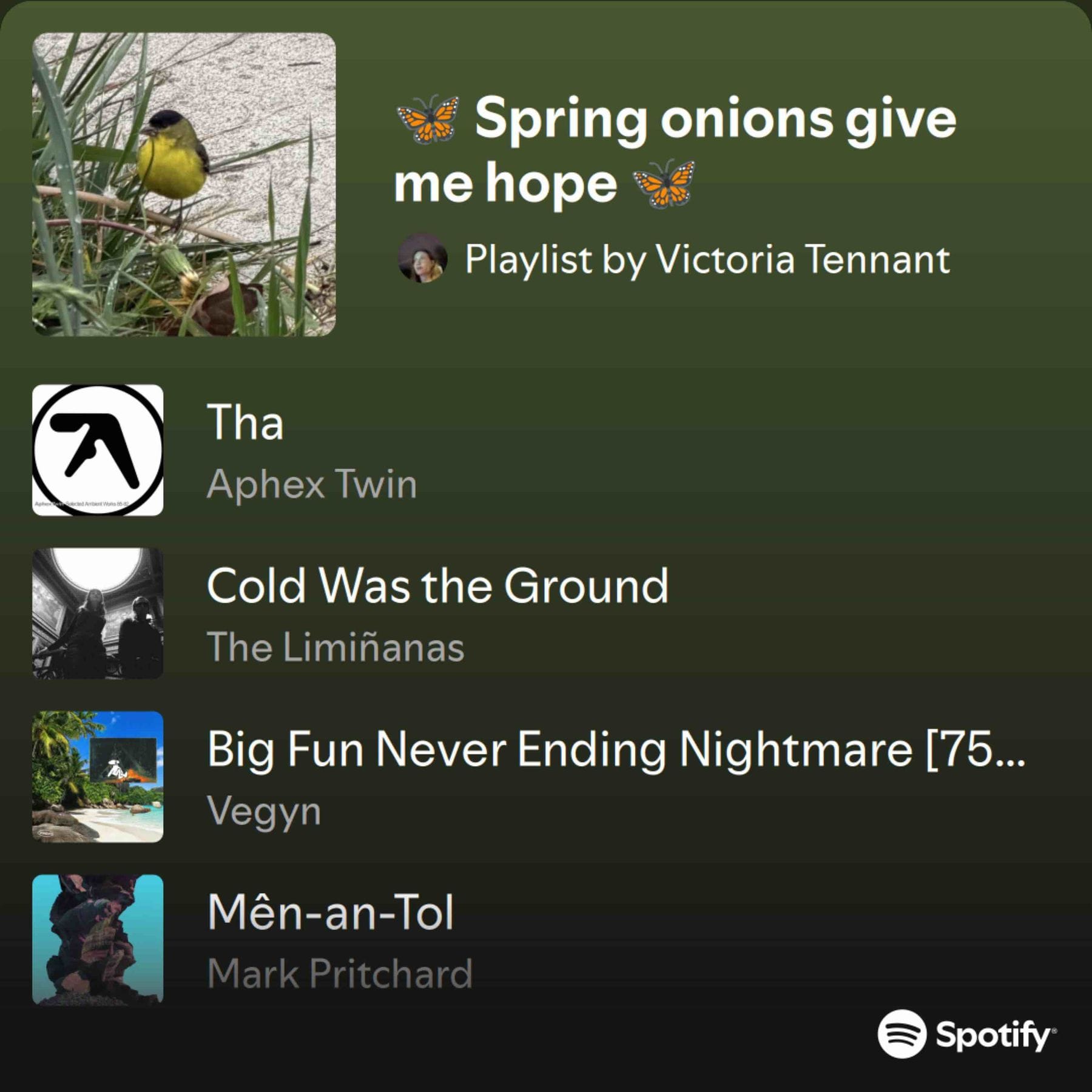Spring onions give me hope