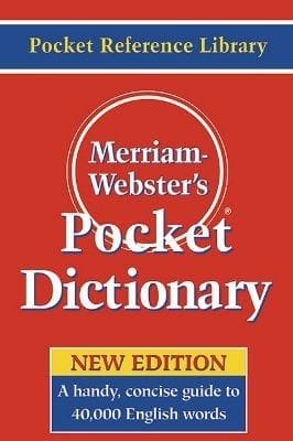 Use a pocket dictionary when reading