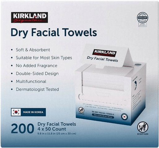 Kirkland Signature Dry Facial Towels