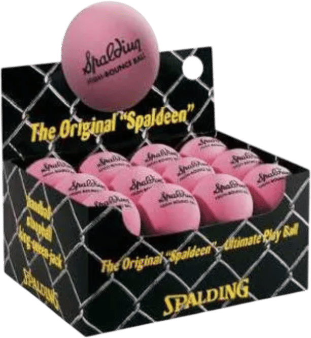 Spalding High Bounce Pink Rubber Ball
